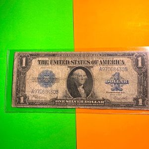 1923 $1 silver certificate large note